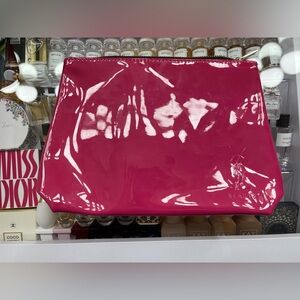 Pink Glossy Cosmetic Bag